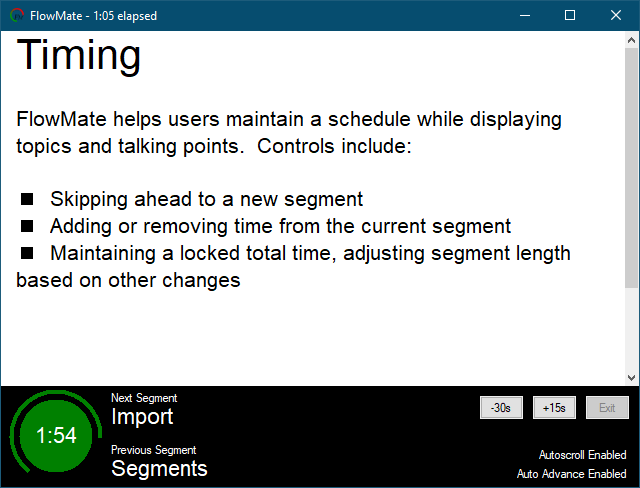 A screenshot of FlowMate